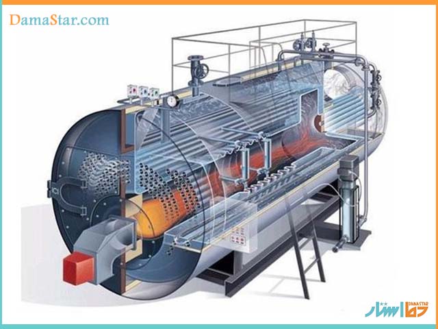 دیگ فولادی از انواع دیگ های موتورخانه