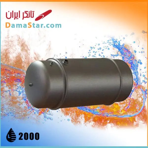 قیمت منبع آبگرمکن دو جداره 2000 لیتری