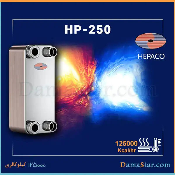 مبدل حرارتی صفحه ای هپاکو HP-250 قیمت ارزان