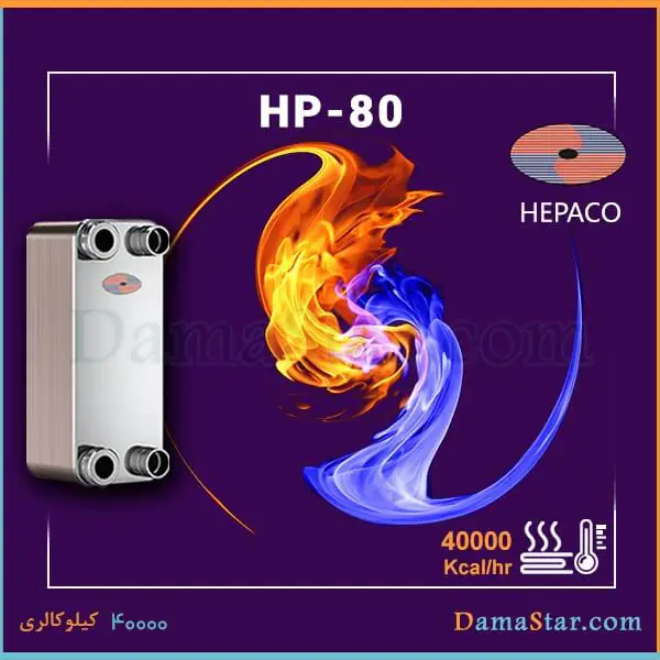 قیمت مبدل حرارتی صفحه ای هپاکو HP-80 ارزان
